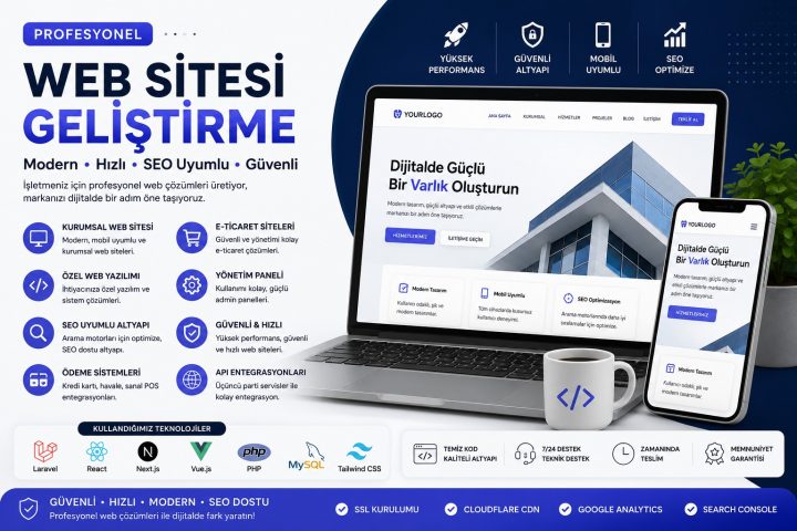 Kurumsal Web Sitesi & E-Ticaret Sitesi Geliştirme