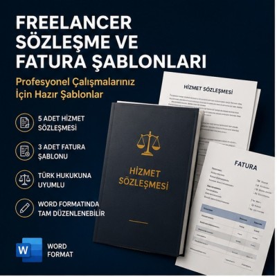 Freelancer Sözleşme ve Fatura Şablonları Paketi