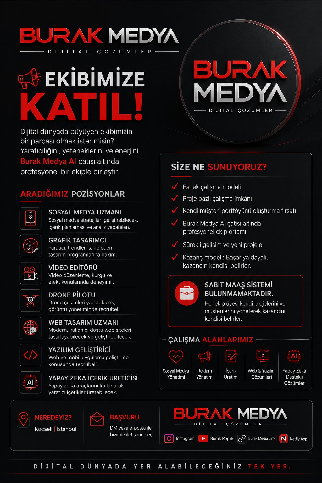 Web Tasarım, Grafik Tasarım Sosyal Medya, Drone Pilotu